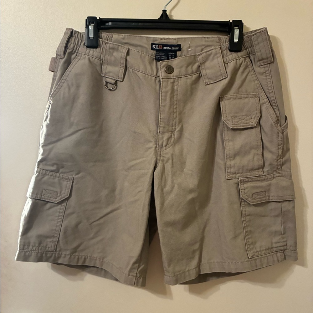 Women’s Cotton “Taclite Pro” Utility Cargo Shorts Khaki Outdoor Hiking Travel 10